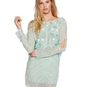 Jens Pirate Booty - Free People - Dali Sequin Mini Dress in Iridescent Mint